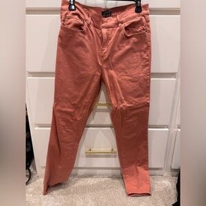 Ann Taylor Women's Straight Leg Pants in Coral